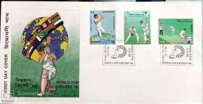 1 FDC on ICC Cricket Would Cup 1996
