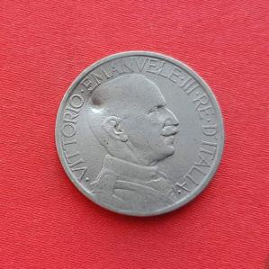 Italy 2 Lire - Vittorio Emanuele III Buono 1924 - Nickel Coin - Dia 29 mm