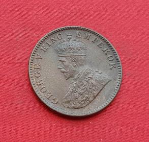 India - British ¼ Anna - George V 2934 Bronze Dia 25.4 mm