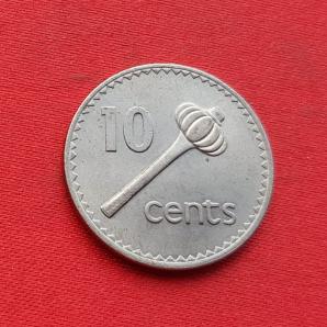 Fiji 10 Cents 1986 Copper-Nickel Dia 23.6 mm