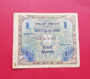 Germany (Ww2-Allied Occupation) 1 Mark 1944, P 192d, FINE/VF Condition