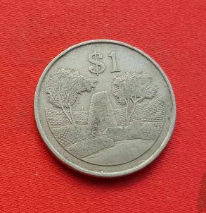 Zimbabwe 1 Dollar 1980 Copper-Nickel Dia 28.75 mm