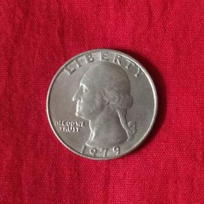 USA ¼ Dollar ''Washington Quarter'' 1979 - Copper-Nickel Clad Copper Coin - Dia 24.26 mm