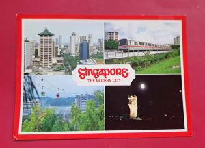 Singapore The Modern City Postcard, Unused