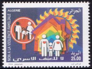 Algeria : No To Domestic Violence 1v Stamps MNH 2016