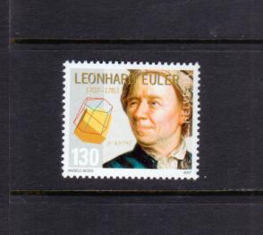 рж╕рзБржЗржЬрж░рзНрж▓ржгрзНржб : The рзйрзжрзжth Anniversary of The Birth of Leonhard Euler рззv ржбрж╛ржХржЯрж┐ржХрзЗржЯ MNH рзирзжрзжрзн