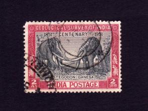 India : The 100th Anniversary of Geological Survey 1v Stamps Used 1951