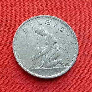 Belgium 1 Franc (Dutch Text) 1929 - Nickel Coin - Dia 23 mm