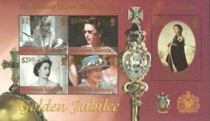 Solomon Islands (2002) The 50th Anniversary of Queen Elizabeth II Accession To The Throne - without Golden Frames, MNH