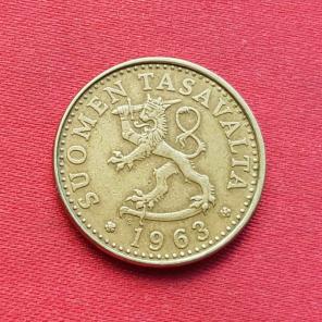 Finland 20 Penniä 1963 - Aluminum Bronze Coin - Dia 22 mm