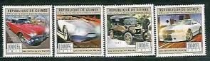 Guinea - (2011) Cars of The World - 4v MNH Stamp Complete Set