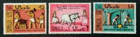 Somalia (1969) The 50th Anniversary of I.L.O., 3v Complete Set MNH