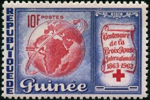 Guinea (1963) 100th Anniversary of Red Cross, 1v MNH Stamp