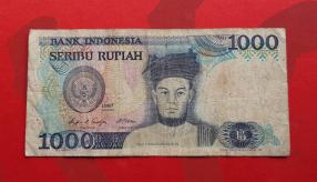 Indonesia 1000 Rupiah 1987 Fine Condition