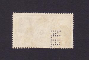 ভারত (British) ১৯৩৭ - Perfin - King George VI - ৪ As Mail রেলগাড়ি Stamps, Used