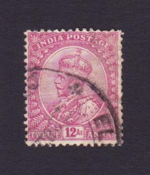 ভারত (British) : King George V - ১২ Annas Stamps, Used
