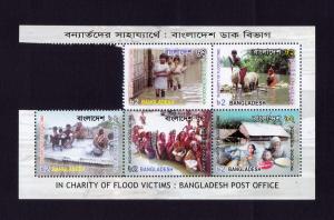বাংলাদেশ : Flood Victims শীট MNH ২০০৭