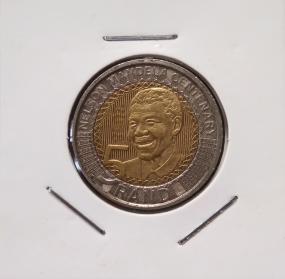 South Africa (2018) 5 Rand ''Nelson Mandela Centenary'' Circulating Commemorative Coin, 26.0 Mm, 3.0 Mm, 9.5 G, As Per Image Condition