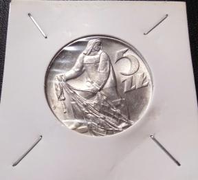 Poland (1974) 5 Zlotys UNC Coin