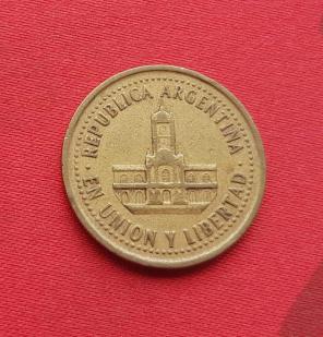 Argentina 25 Centavos 1993 - Aluminium-Bronze Coin - Dia 24.2 mm