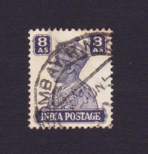 India (British) : King George V - 8 Annas Stamps, Used