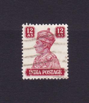 India (British) : King George V - 12 Annas Stamps, Used
