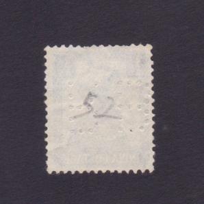 ভারত (British) - Perfin - King George V - ৩½ Annas Stamps, Used