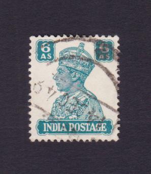 India (British) : King George V - 6 Annas Stamps, Used
