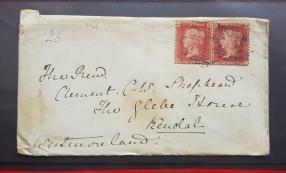 GB 1871 Qv -1penny Red in Pair, Plate 134