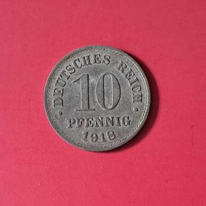Germany 10 Pfennig 1918 - Zinc Coin - Dia 21 mm