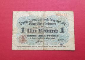 Luxembourg 1 Franc 1914 Fine Condition