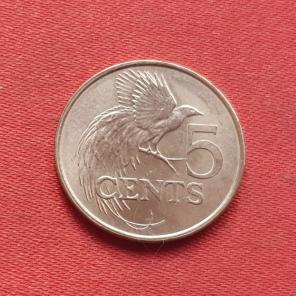 Trinidad and Tobago 5 Cents 2000 Bronze Dia 21.21 mm