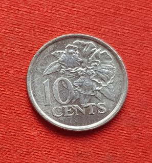 Trinidad and Tobago 10 Cents 2001 Copper-Nickel Dia 16.26 mm