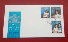 New Zealand 1985 Health Issue FDC on Diana