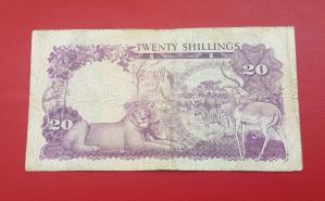 Uganda 20 Shillings 1966 Fine Condition