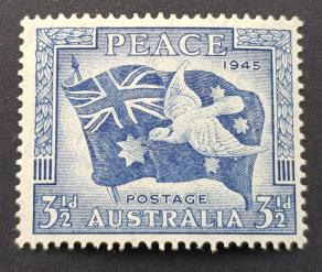 Australia 1946 Peace and Victory Issue 3.5 P, MH