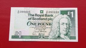 Scotland 1 Pound 1996 XF/AUNC Condition