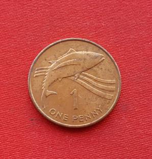 Saint Helena and Ascension 1 Penny - Elizabeth II 1991 - Bronze Coin - Dia 20.32 mm