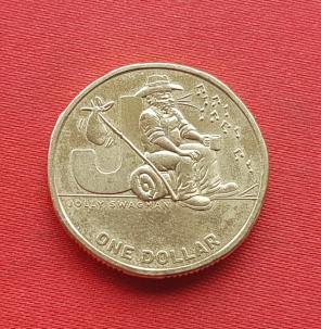 Australia 1 Dollar - 2021 The Great Aussie Coin Hunt 2 - Letter J - Jolly Swagman, Aluminium-Bronze Coin, Dia 25 mm