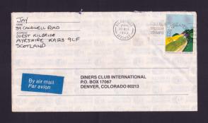 UK 1983 Commonwealth Day Stamps on Cover Address To USA