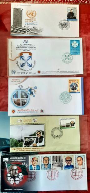 5 Pieces FDC Rajshahi Gpo Cancel. Face Value Bid Starting