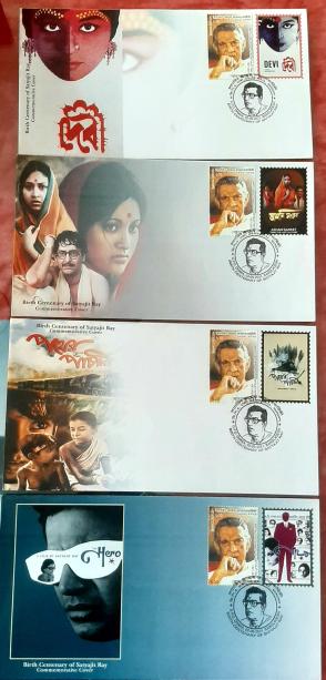 4 Pieces Variety Privat Issue FDC Dhaka Gpo Cancel-2021