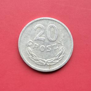 Poland 20 Groszy 1973 - Aluminium Coin - Dia 20 mm