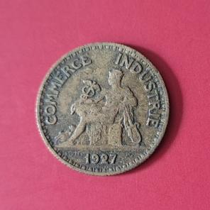 France 50 Centimes (Chambers of Commerce) 1927 - Copper-Aluminium - Dia 18 mm - Little Bend