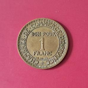 France 1 Franc (Chambers of Commerce) 1923 - Copper-Aluminium Coin - Dia 23 mm