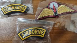 Bangladesh Army Elite Para Commando Wing and Shoulder Patches X2