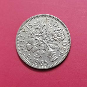 যুক্তরাজ্য ৬ Pence ১৯৬৩ - Copper-Nickel মুদ্রা - ব্যাস ১৯.৩ মিমি