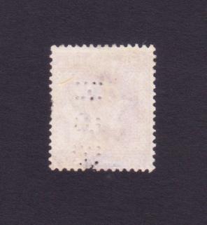 ভারত (British) - Perfin - King Edward VII - Two Annas ডাকটিকেট Used