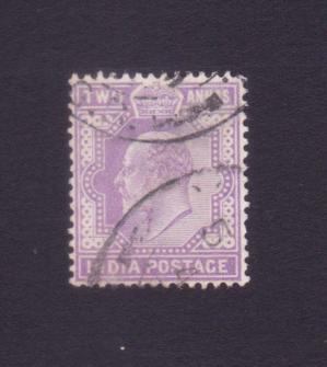 ভারত (British) King Edward VII - Two Annas ডাকটিকেট Used