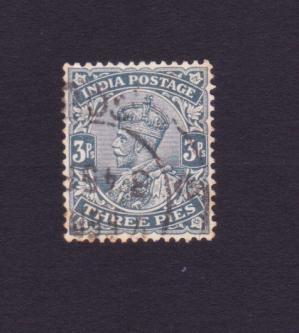 India (British) King George V - Three Pies Stamps Used